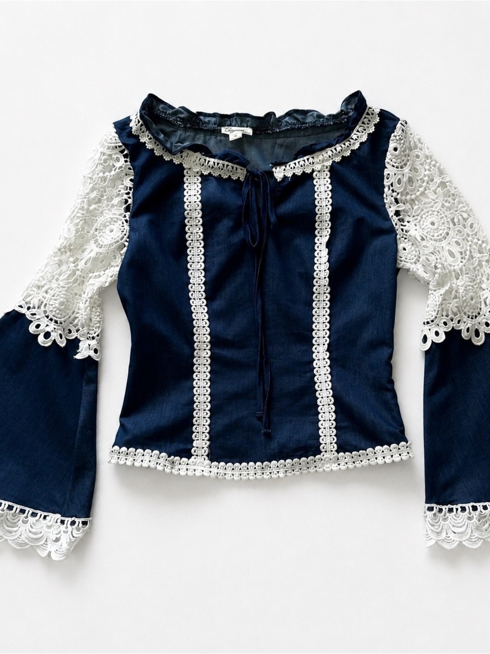 Denim Lase top size small.